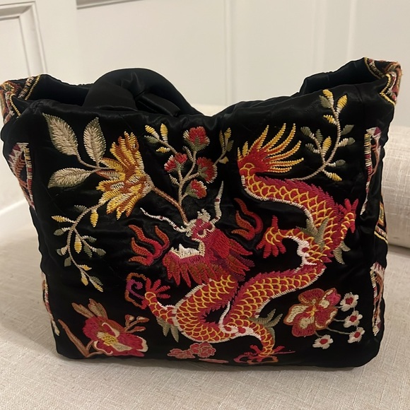 Johnny Was | Lilith Quilted Satin Tote NWT - Picture 6 of 10